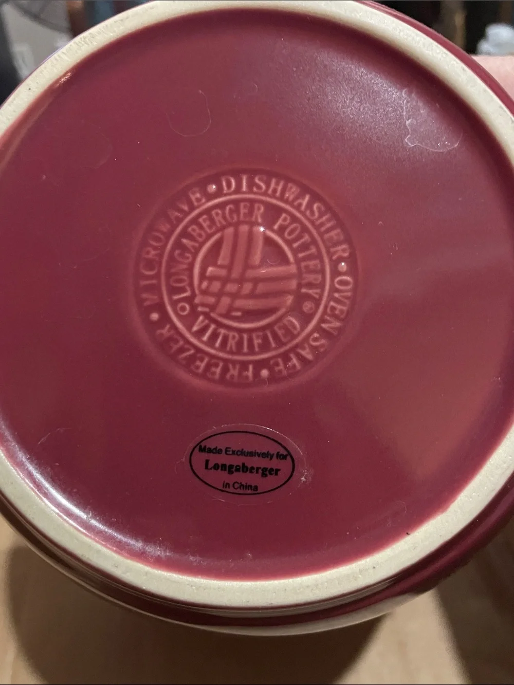 Longaberger ceramic batter